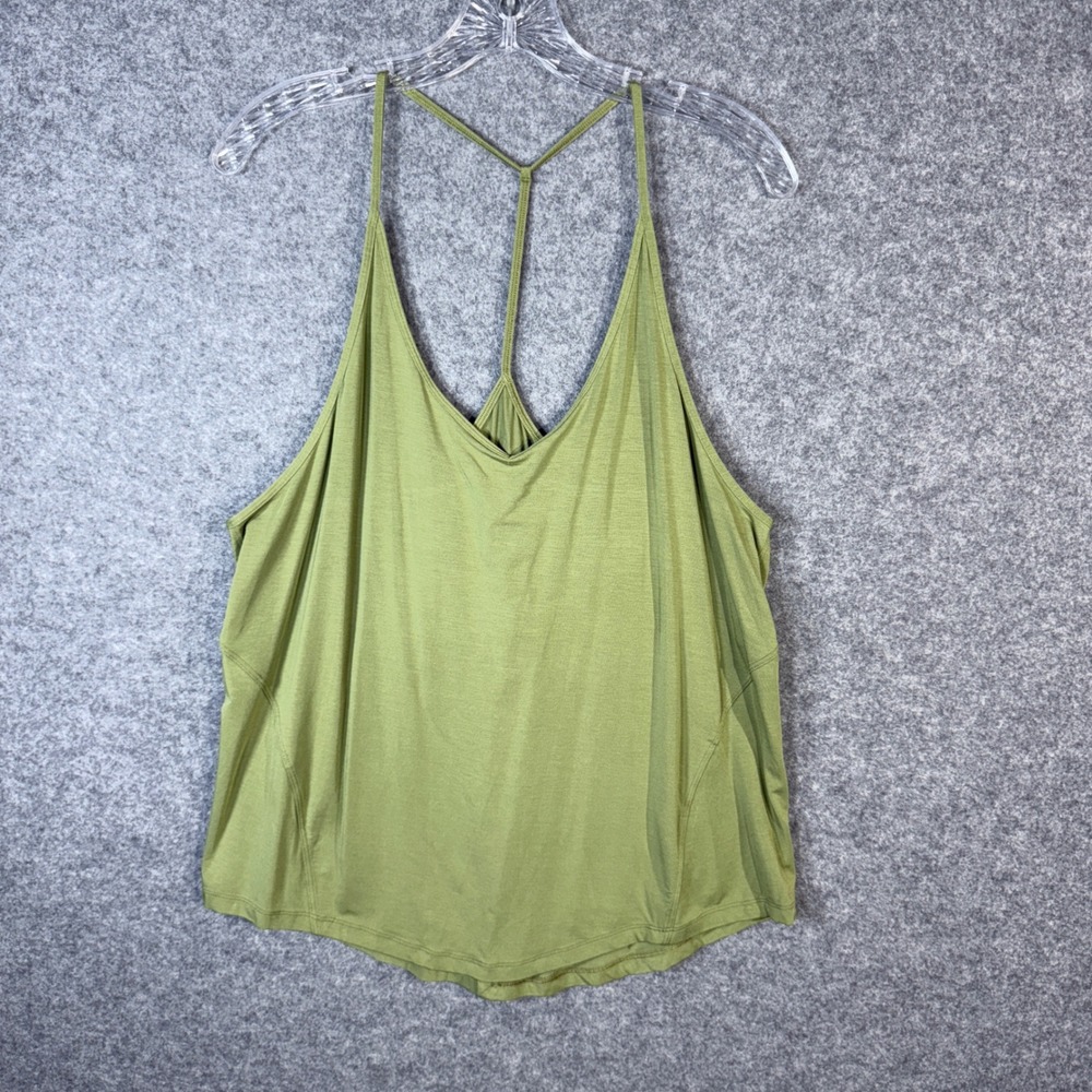 Lululemon‎ Women's Green Modal Blend Racerback Tank Top Athletic Yoga Size 12
